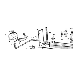 ABRAZADERA DE FIJACIÓN DEL DEPÓSITO DE RECICLAJE DE LÍQUIDOS KUBOTA GIANNI FERRARI ORIGINAL PZ95049000013 | NewgardenParts.com