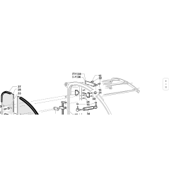 Fijación de resorte de gas para puerta DS ROPS ORIGINAL KUBOTA GIANNI FERRARI 01.50.01.0990 | NewgardenParts.com