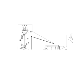 ORIGINAL KUBOTA GIANNI FERRARI Rundumleuchte 00.40.00.0490
