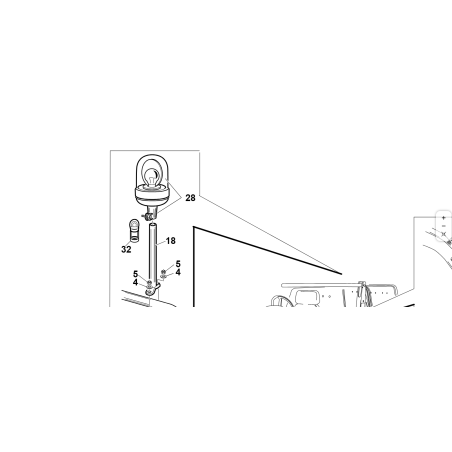 ORIGINAL KUBOTA GIANNI FERRARI Rundumleuchte 00.40.00.0490