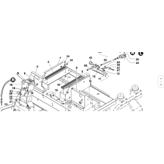 GUIDE INFÉRIEUR DE SIÈGE GAUCHE ORIGINAL KUBOTA GIANNI FERRARI 00777850026 | NewgardenParts.com