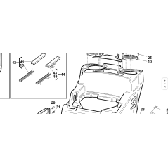 GUÍA SUPERIOR IZQUIERDA CON PALANCA - SOLO REPUESTOS - ORIGINAL KUBOTA GIANNI FERRARI 00777850022 | NewgardenParts.com