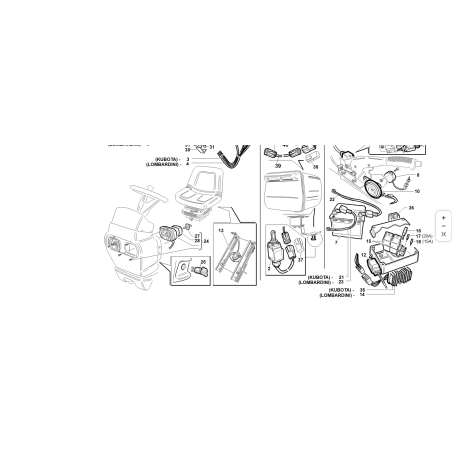 ORIGINAL KUBOTA GIANNI FERRARI 00777800152 12V 45/40W LAMP