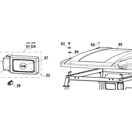 AMPOULE D'ORIGINE KUBOTA GIANNI FERRARI 00777800206 12V 60/55W