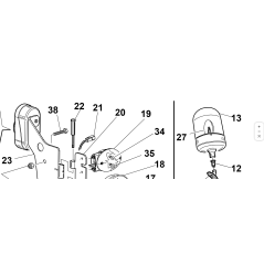LAMPE ROTATIVE ORIGINALE KUBOTA GIANNI FERRARI 00777802800