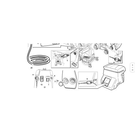 AMPOULE COMPLÈTE AVEC SUPPORT 50W ORIGINAL KUBOTA GIANNI FERRARI 95599000021