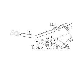 ORIGINAL BASKET OPENING LEVER KUBOTA GIANNI FERRARI PZ95550000005 | NewgardenParts.com