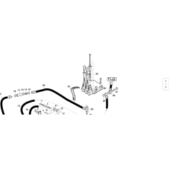 Levier de sécurité 2ème série pour distributeur ORIGINAL KUBOTA GIANNI FERRARI 00.41.00.0601 | NewgardenParts.com