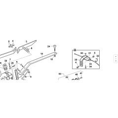 PALANCA PARA RODAMIENTO ORIGINAL KUBOTA GIANNI FERRARI PZ95550000007 | NewgardenParts.com