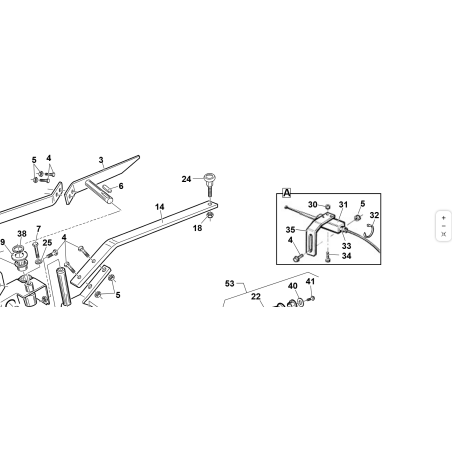 HEBEL FÜR ORIGINALLAGER KUBOTA GIANNI FERRARI PZ95550000007