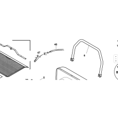 ORIGINAL KUBOTA GIANNI FERRARI KOMPLETTER KORBÖFFNUNGS-RÜCKLAUFHEBEL 94017120000