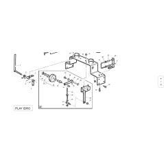 LEVA TENDICINGHIA COMPL. ORIGINALE KUBOTA GIANNI FERRARI PZ95042132000 | NewgardenParts.com