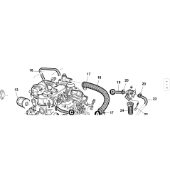 MANICOTTO IN SCAMBIATORE ACQUA Ø28 L-690 ORIGINALE KUBOTA GIANNI FERRARI 92006000004 | NewgardenParts.com