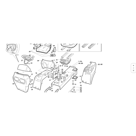 SEAT SUSPENSION + LOWER GUIDES ORIGINAL KUBOTA GIANNI FERRARI 00777850021 | NewgardenParts.com