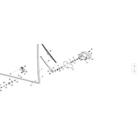 WIPER MOTOR ITALTRGI 105° ORIGINAL KUBOTA GIANNI FERRARI 95187100145 | NewgardenParts.com