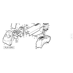 PARAFANGO SX SOLLEVAT.BENZINA ROSSO ORIGINALE KUBOTA GIANNI FERRARI 95070000002