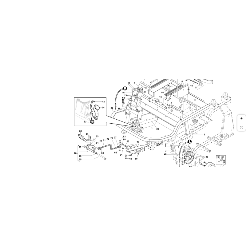 REPOSAPIÉS DELANTERO COMPLETO VRN ORIGINAL KUBOTA GIANNI FERRARI 91001940000