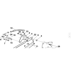 ORIGINAL KUBOTA GIANNI FERRARI KORB SPURSTANGE BEFESTIGUNGSSTIFT 94500000047