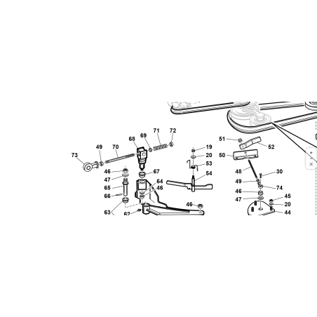 KUBOTA GIANNI FERRARI COMPLETE PTO TENSIONER PIN ZNT ORIGINAL 87001440000