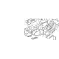 PIATTO RIBALTAMENTO RASAERBA ZNT ORIGINALE KUBOTA GIANNI FERRARI 95303000024