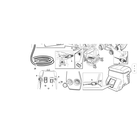 ORIGINAL KUBOTA GIANNI FERRARI 00777800137 SCHEINWERFER 0001.1108