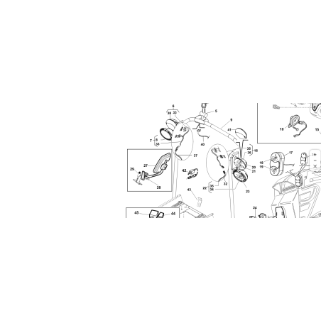 WIRED RIGHT LOW BEAM HEADLIGHT (1st) ORIGINAL KUBOTA GIANNI FERRARI 91101100001 | NewgardenParts.com