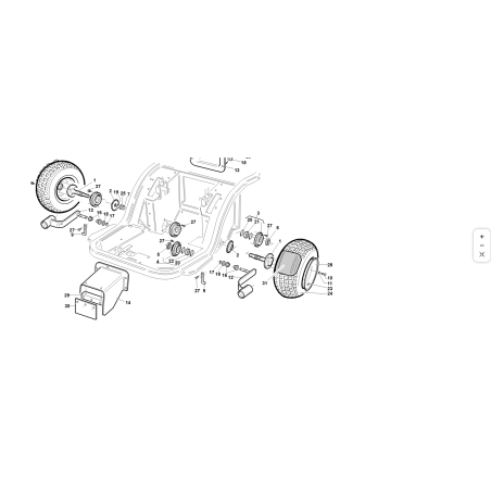 KUBOTA GIANNI FERRARI 94500000089 PROTECTION DE ROULEMENT EXTÉRIEUR D'ARBRE D'ESSIEU D'ORIGINE