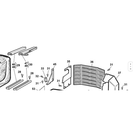 KUBOTA GIANNI FERRARI PC95514130000 KOMPLETTER RH-WÄRMESCHUTZ