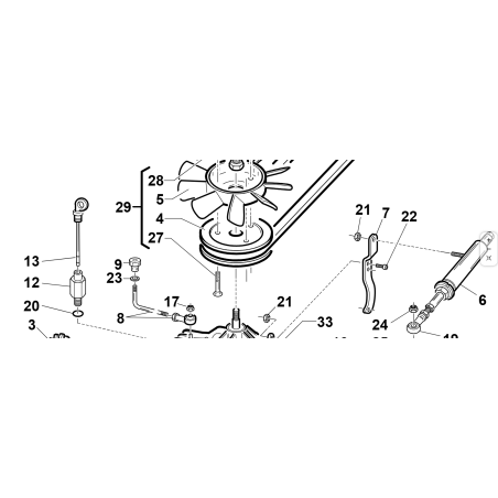 KUBOTA GIANNI FERRARI 94500000036 ORIGINAL HYDROSTATIC GROUP PULLEY