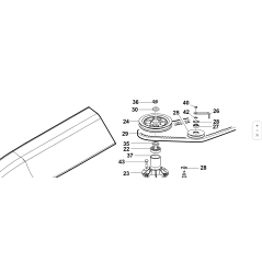 POLEA DE CUCHILLA DE CORTE ORIGINAL KUBOTA GIANNI FERRARI 89001000011 ZNT | NewgardenParts.com