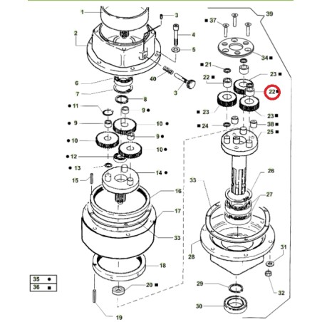 Boccola a rullini ORIGINALE ACTIVE trivella modelli t143 - t152 022715 | NewgardenParts.com