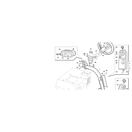 Button for rotating flasher T1-2-4 ORIGINAL KUBOTA GIANNI FERRARI 00.40.00.0881