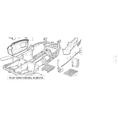 ORIGINAL KUBOTA GIANNI FERRARI 95124000015 ACCELERATOR CABLE REGISTER | NewgardenParts.com