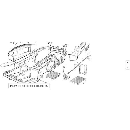 REGISTRO CAVO ACCELERATORE ORIGINALE KUBOTA GIANNI FERRARI 95124000015