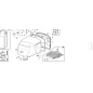 VORMONTIERTES PG-KORBNETZ MIT FESTMONTIERTER KAMERA, ORIGINAL KUBOTA GIANNI FERRARI 95597030000