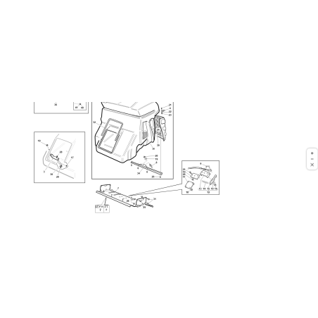 ORIGINAL KUBOTA GIANNI FERRARI 94500050002 HINTERES LÜFTUNGSKORBNETZ