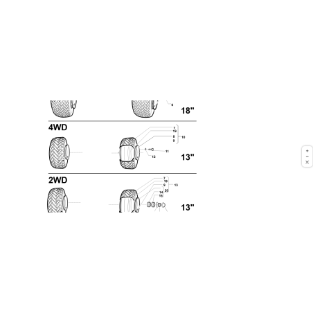 COMPLET 140-6 ROUES (4WD) ORIGINAL KUBOTA GIANNI FERRARI 92002160000
