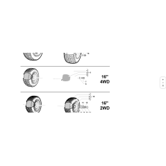 ROUE COMPLÈTE 16x7.50-8 ORIGINALE KUBOTA GIANNI FERRARI 95409180000 | NewgardenParts.com