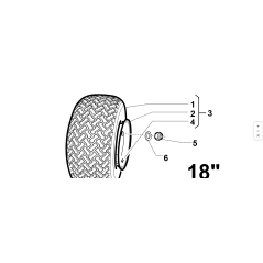 18X8.50-8 KOMPLETTES RAD ORIGINAL KUBOTA GIANNI FERRARI 92001640000 | NewgardenParts.com