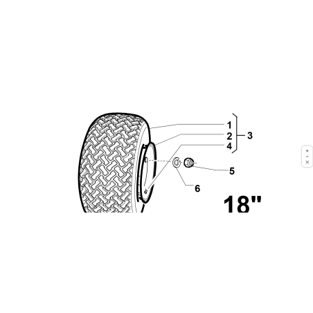 18X8.50-8 KOMPLETTES RAD ORIGINAL KUBOTA GIANNI FERRARI 92001640000