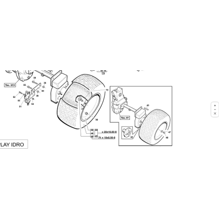 18X8.50-8 ORIGINAL KUBOTA GIANNI FERRARI WHEEL 95005120000