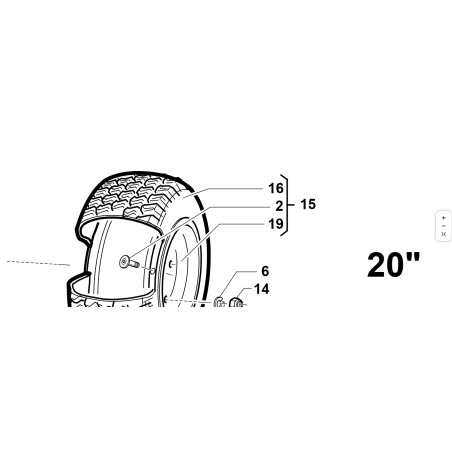 20X10.00-8 COMPLETE WHEEL ORIGINAL KUBOTA GIANNI FERRARI 95318100000 | NewgardenParts.com
