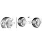 RUOTA 23X10.50-12 COMPLETA TURFMASTER ORIGINALE KUBOTA GIANNI FERRARI 95409190000