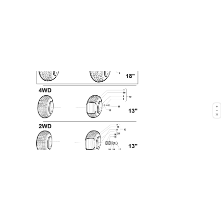 WHEEL WITH TIRES 13X5.00-6 COMPLETE ORIGINAL KUBOTA GIANNI FERRARI 92001160000