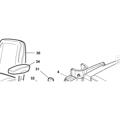 ASIENTO CONFORT CON SUSPENSIÓN ORIGINAL KUBOTA GIANNI FERRARI 00777850024 | NewgardenParts.com