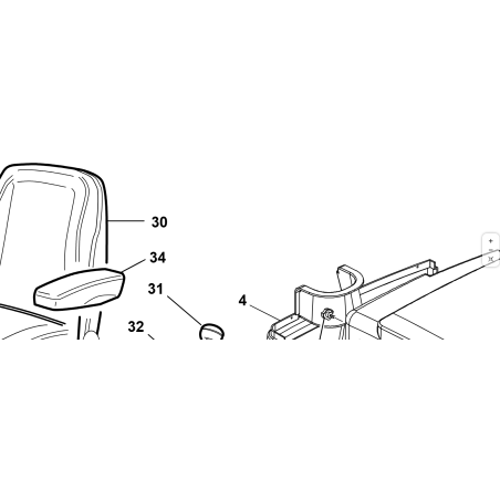 KUBOTA GIANNI FERRARI 00777850024 ORIGINAL SUSPENSION COMFORT SEAT