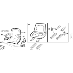 KOMFORTSITZ PG ORIGINAL KUBOTA GIANNI FERRARI 00777850016 | NewgardenParts.com