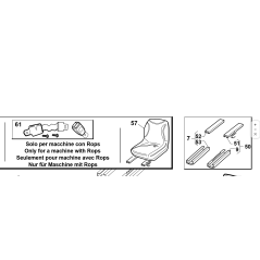 ASIENTO PG ORIGINAL KUBOTA GIANNI FERRARI 00777850041 | NewgardenParts.com