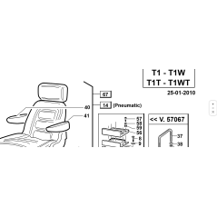 T4 Grammer Sitz komplett ORIGINAL KUBOTA GIANNI FERRARI 00.73.00.0030 | NewgardenParts.com