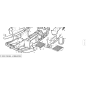 DIESEL CRADLE NET SLIDE - VERZINKT - ORIGINAL KUBOTA GIANNI FERRARI PZ95049000007